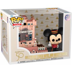 FIGURA POP WALT DISNEY WORLD 50TH ANNIVERSARY HOLLYWOOD TOWER HOTEL AND MICKEY MOUSE - Teknashop Ltd