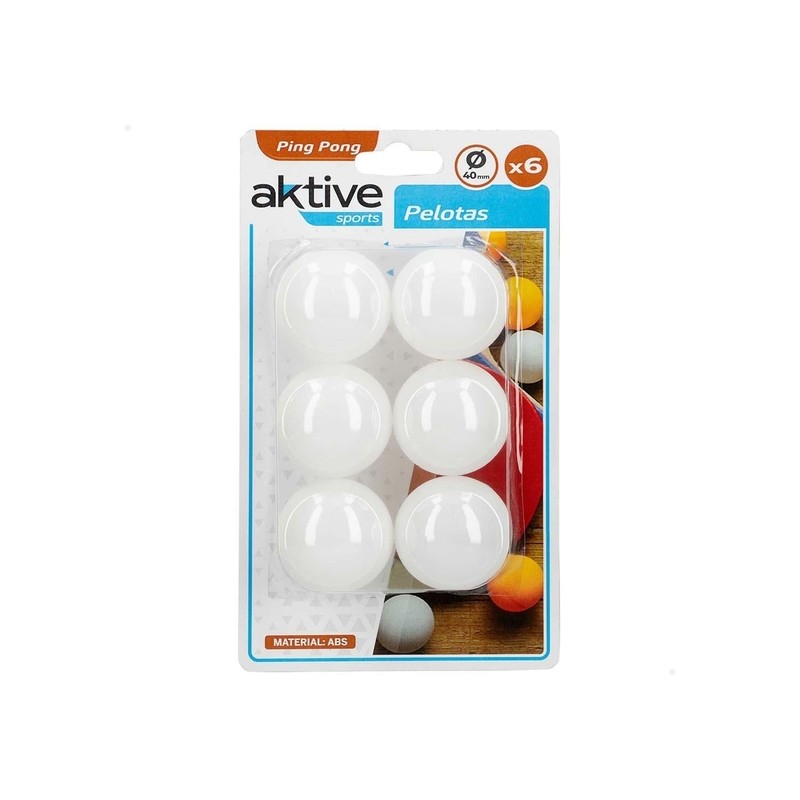 BLISTER 6 PELOTAS PING-PONG - Teknashop Ltd