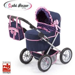 COCHE MUÑECAS TRENDY AZUL MARINO 67X67X41 CM - Teknashop Ltd