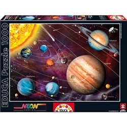 PUZZLE EDUCA NEÓN 1000 SISTEMA SOLAR - Teknashop Ltd