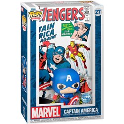 FIGURA POP COMIC COVER MARVEL AVENGERS CAPITAN AMERICA - Teknashop Ltd