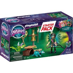 PLAYMOBIL AYUMA STARTER PACK KNIGHT FAIRY CON MAPACHE