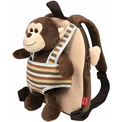 MOCHILA REVERSIBLE + PELUCHE MONO MAX 25CM - Teknashop Ltd