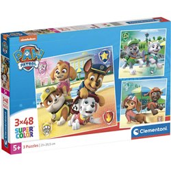 PUZZLE PATRULLA CANINA PAW PATROL 3X48PZS