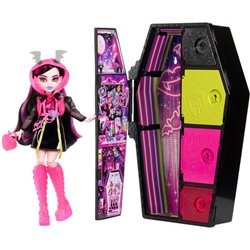 MUÑECA DRACULAURA SKULLMATE SECRETS NEON FRIGHTS MONSTER HIGH 25CM