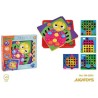 JUEGO EDUCATIVO MOSAICO BOTONES CON 10 PLANTILLAS Y 46 BOTONES