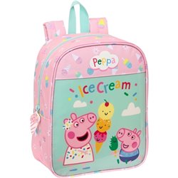 MOCHILA GUARDERIA ADAPT.CARRO PEPPA PIG "ICE CREAM"