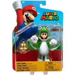 FIGURA LUIGI FELINO SUPER MARIO NINTENDO 10CM