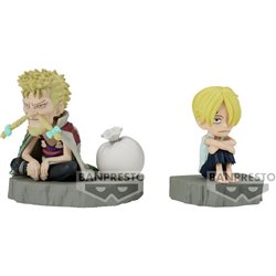 FIGURA SANJI & ZEFF WORLD COLLECTABLE STORIES ONE PIECE 6CM