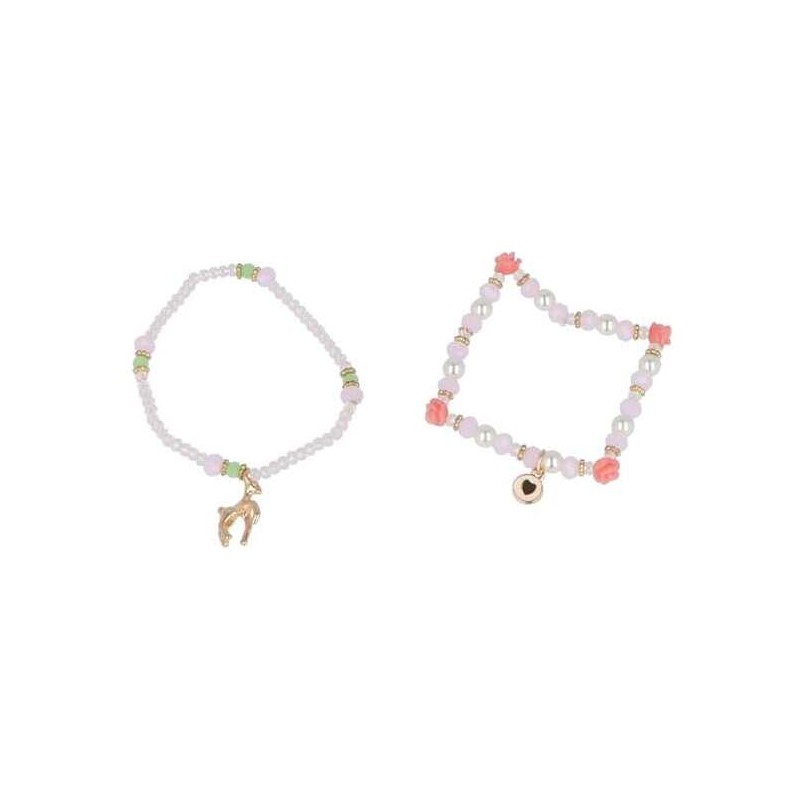 SET DE 2 PULSERAS DE BOLITAS BAMBI BEST FRIENDS FOREVER