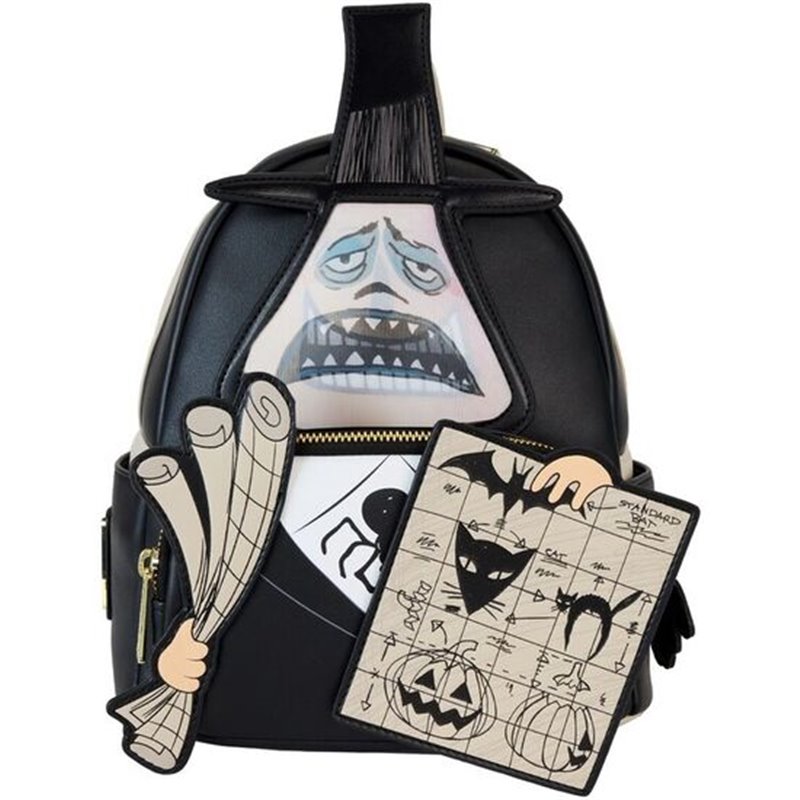 MOCHILA LENTICULAR MAYOR WITH PLANS PESADILLA ANTES DE NAVIDAD LOUNGEFLY DISNEY 26CM