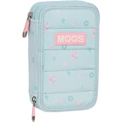 PLUMIER DOBLE PQÑO 28 PCS MOOS "GARDEN"