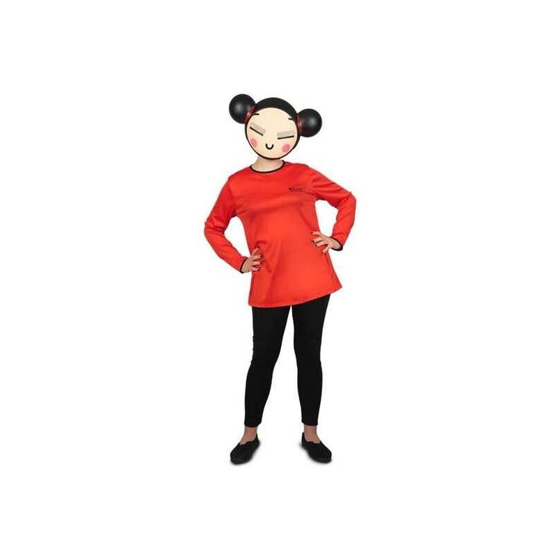 DISFRAZ PUCCA CON MÁSCARA TALLA S