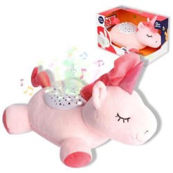 PROYECTOR PELUCHE UNICORNIO 25CM