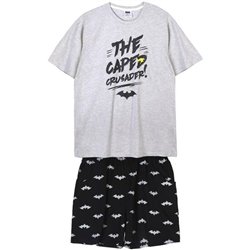 PIJAMA CORTO SINGLE JERSEY PUNTO BATMAN GRAY