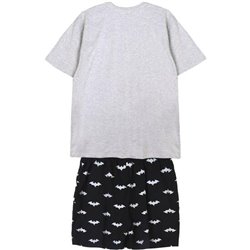 PIJAMA CORTO SINGLE JERSEY PUNTO BATMAN GRAY