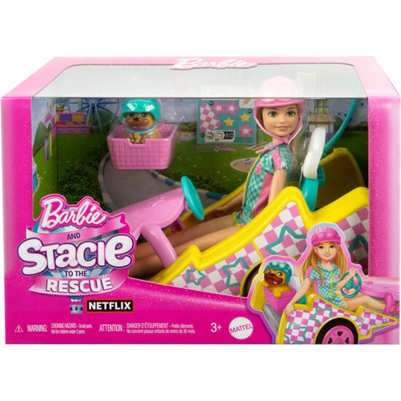 MUÑECA + KART STACIE AL RESCATE BARBIE