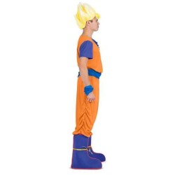 DISFRAZ GOKU XL (CAMISETA, FAJÍN, PANTALÓN, CUBREBOTAS, Y BRAZALETES )