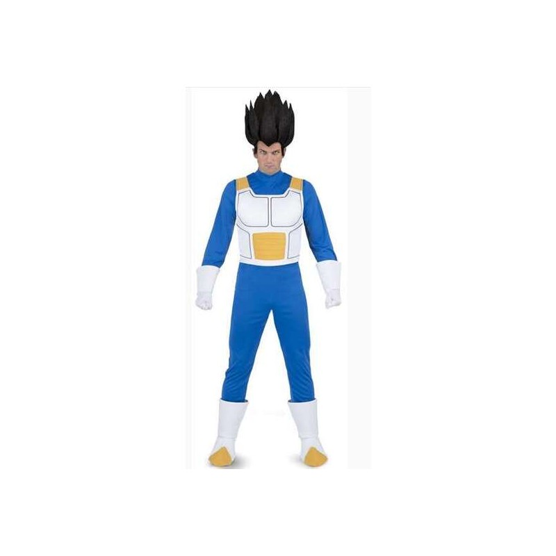 DISFRAZ VEGETA XL (CAMISETA, CHALECO, PANTALÓN, GUANTES Y CUBREBOTAS)