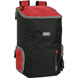 MOCHILA MULTISPORTS PARA PORTATIL 13,3" SAFTA "BLACK-RED"