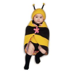 DISFRAZ BEBE ABEJA MAYA CON MANTA TALLA 0-6 M