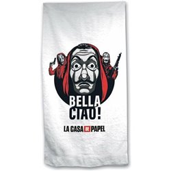 TOALLA BELLA CIAO! LA CASA DE PAPEL MICROFIBRA