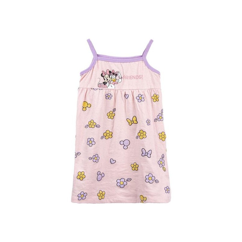 VESTIDO SINGLE JERSEY ACCESORIOS MINNIE LIGHT PINK