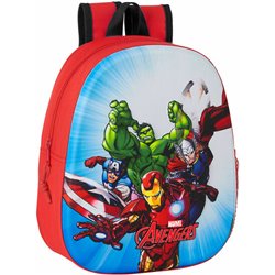 MOCHILA 3D VENGADORES AVENGERS MARVEL 32CM