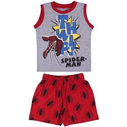 PIJAMA CORTO TIRANTES SINGLE JERSEY SPIDERMAN GRIS