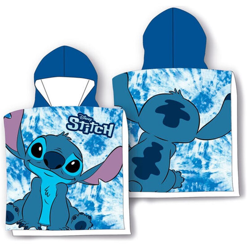 PONCHO TOALLA STITCH DISNEY MICROFIBRA