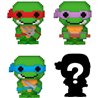 BLISTER 4 FIGURAS BITTY POP TORTUGAS NINJA BLIT