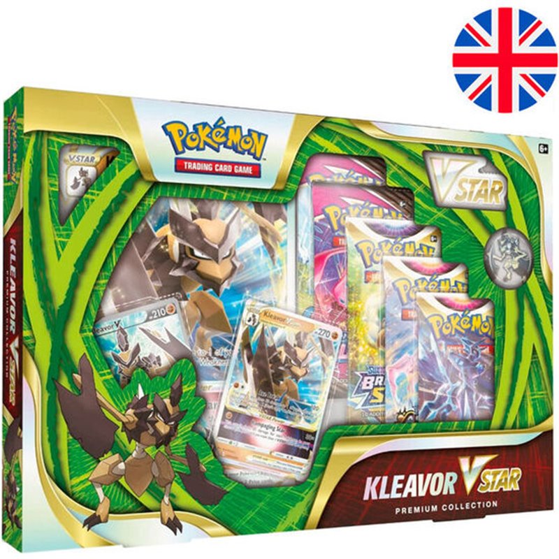 BLISTER JUEGO CARTAS COLECCINABLES KLEAVOR VSTAR POKEMON INGLES