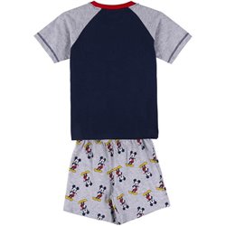 PIJAMA CORTO SINGLE JERSEY PUNTO MICKEY GRAY