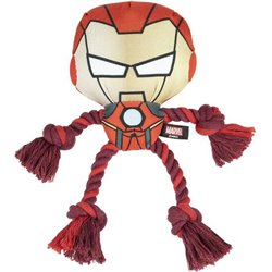 CUERDA DENTAL PARA PERRO AVENGERS IRON MAN RED