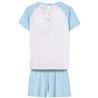 PIJAMA CORTO SINGLE JERSEY MICKEY LIGHT BLUE