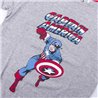 PIJAMA CORTO SINGLE JERSEY PUNTO MARVEL GRAY