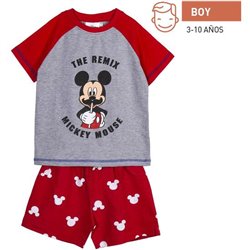 PIJAMA CORTO SINGLE JERSEY PUNTO MICKEY RED