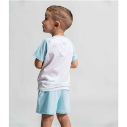 PIJAMA CORTO SINGLE JERSEY MICKEY LIGHT BLUE