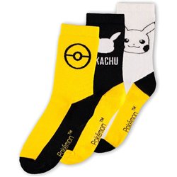 PACK 3 CALCETINES PIKACHU POKEMON