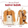 MOCHILA REVERSIBLE + PELUCHE OSO BENJI 25CM