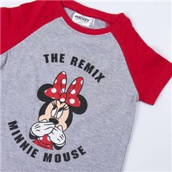 PIJAMA CORTO SINGLE JERSEY PUNTO MINNIE RED