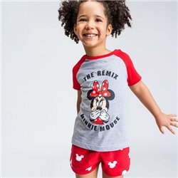 PIJAMA CORTO SINGLE JERSEY PUNTO MINNIE RED