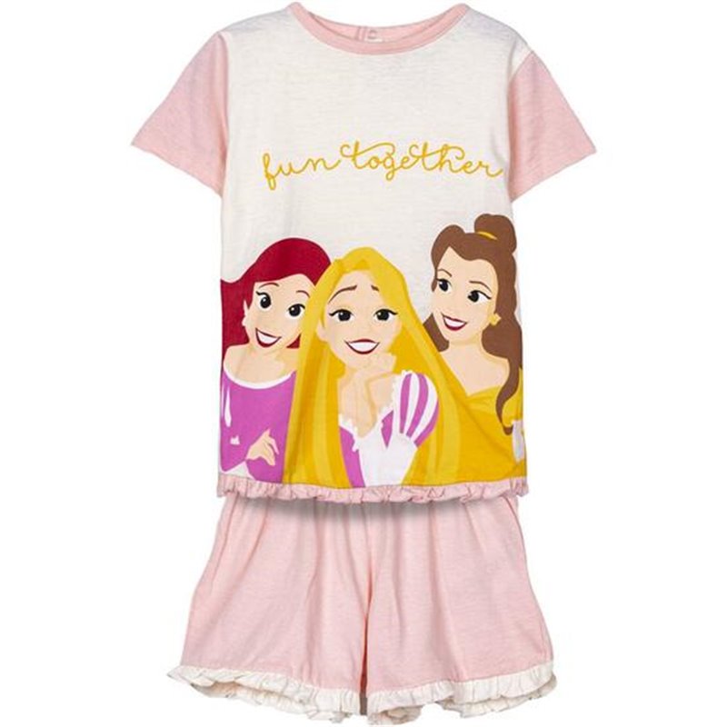 PIJAMA CORTO SINGLE JERSEY PRINCESS PINK