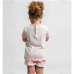 PIJAMA CORTO SINGLE JERSEY PRINCESS PINK