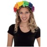 DIADEMA FLORES ARCO IRIS TALLA ÚNICA