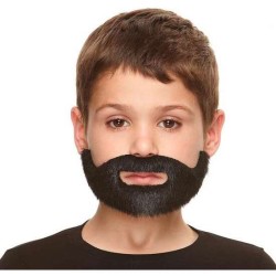 BIGOTE Y BARBA INFANTIL MORENA TALLA ÚNICA