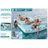 COLCHONETA HINCHABLE WATER LOUNGE CAPACIDAD 4 PERSONAS (400 KG) 310X183 CM