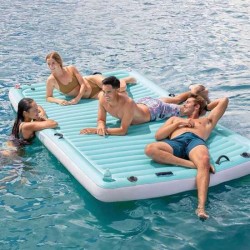 COLCHONETA HINCHABLE WATER LOUNGE CAPACIDAD 4 PERSONAS (400 KG) 310X183 CM