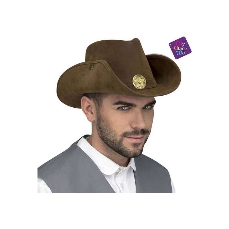 SOMBRERO VAQUERO MARRÓN 59 CM