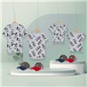 CAMISETA CORTA SINGLE JERSEY PUNTO MINNIE GRAY